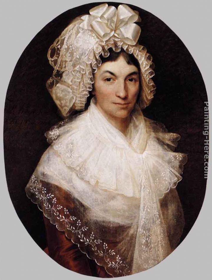 Francois-Joseph Kinsoen Portrait of Jeanne Bauwens-van Peteghem
